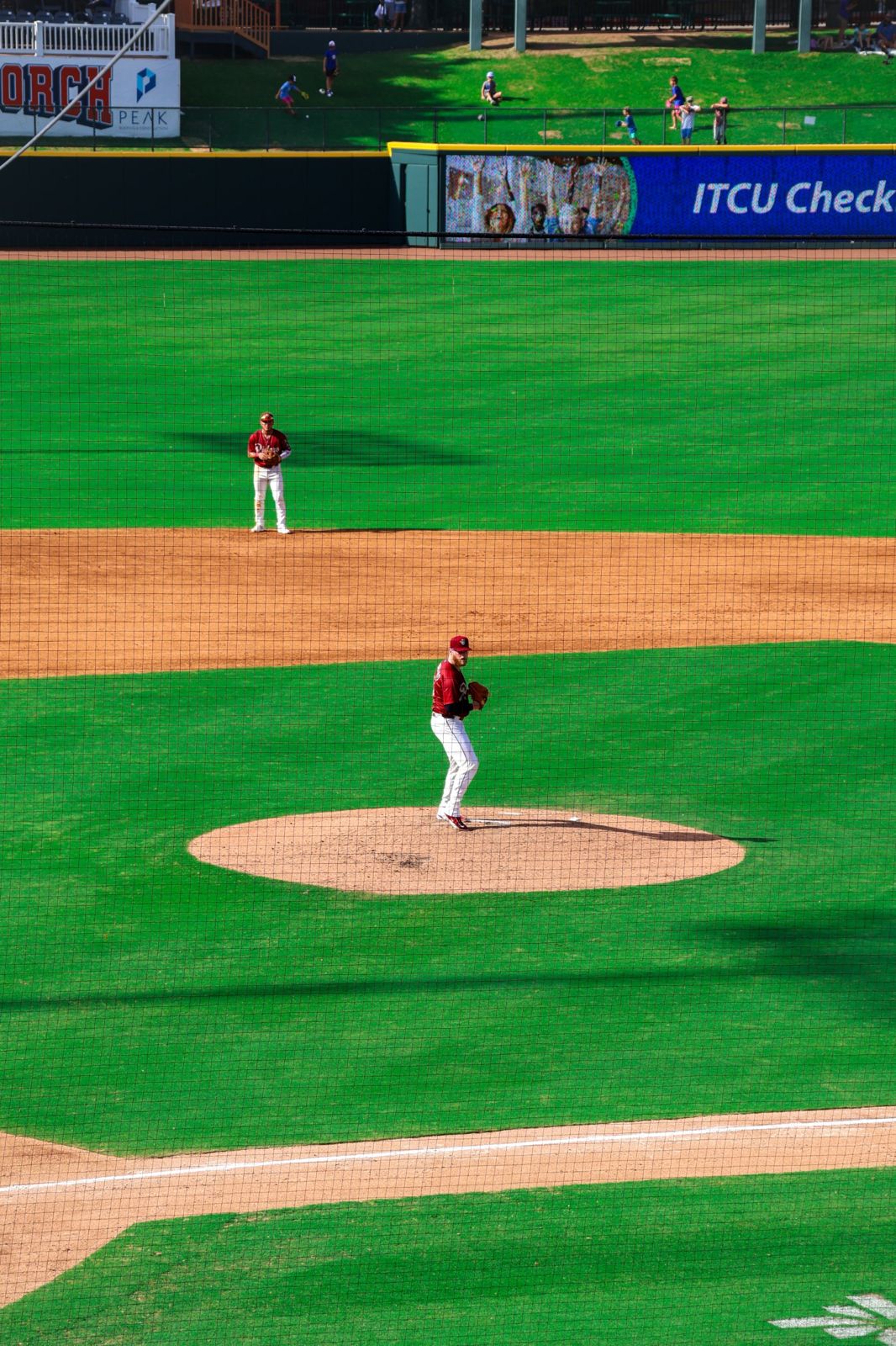 Rough Riders pitcher on the mound